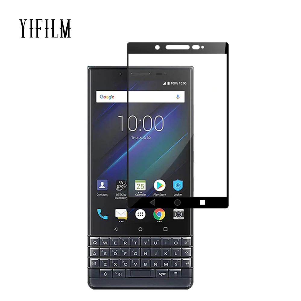 Для Blackberry KEY2 Le KEYTWO полное покрытие 0,3 мм 2.5D 9H закаленное стекло-экран Защитная цветная кожа ЖК-пленка