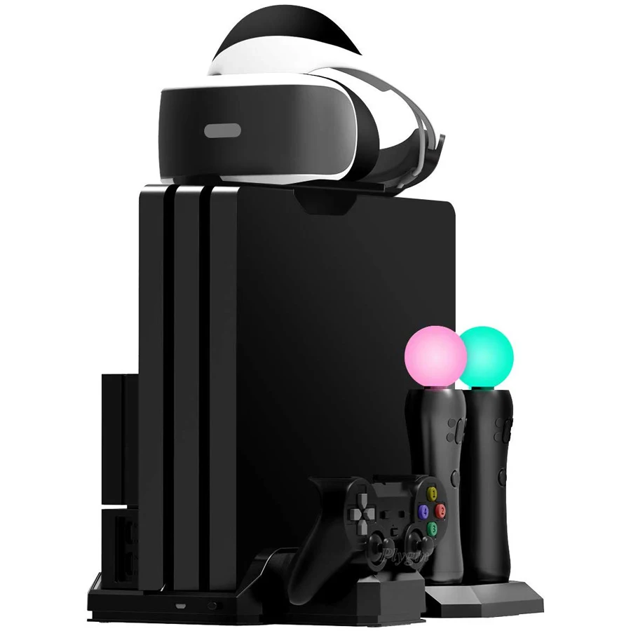 PS4 Pro Slim PS VR вертикальная подставка охлаждающий вентилятор PS4 Move контроллер зарядное устройство зарядная док-станция для sony Playstation 4 PSVR аксессуары