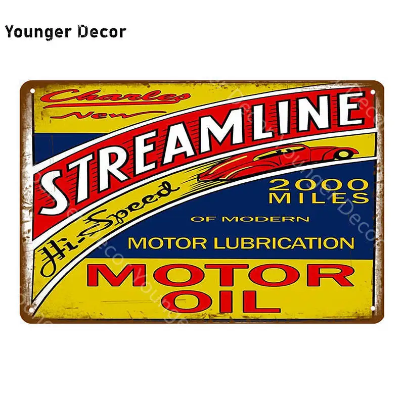 Винтажные металлические оловянные знаки Lubrite Motor Oil Синклер бензиновый постер