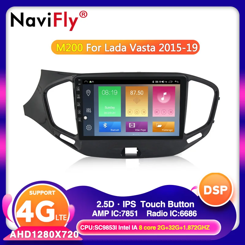 Android 10 0 DSP IPS 4G wifi автомобильное радио gps кассета для Lada VESTA 2015-2019 авто мультимедиа RAM