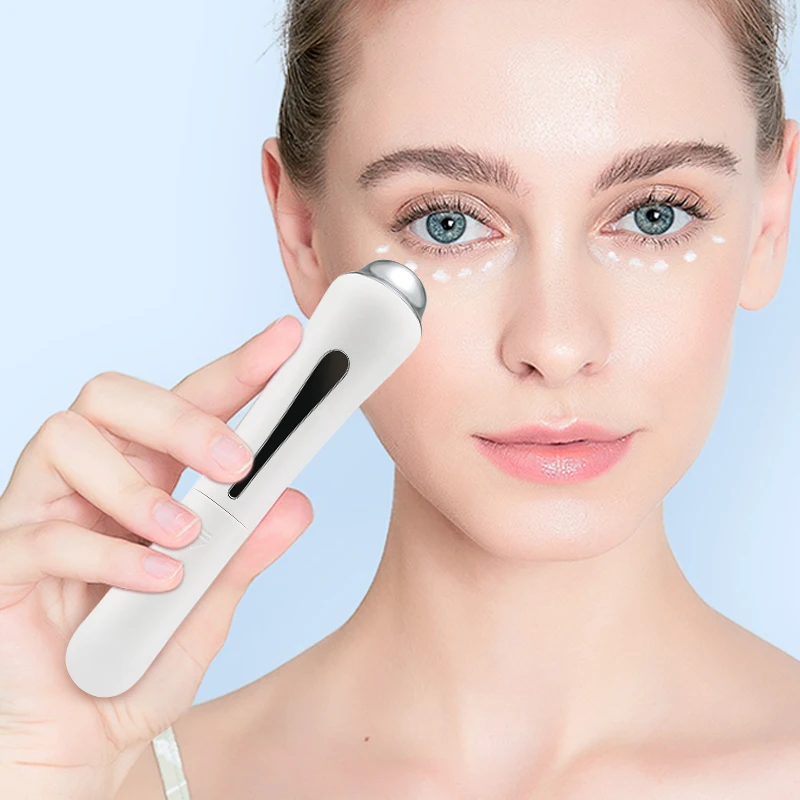Электрическое мини устройство для массажа глаз ручка лица вибрация тонкая