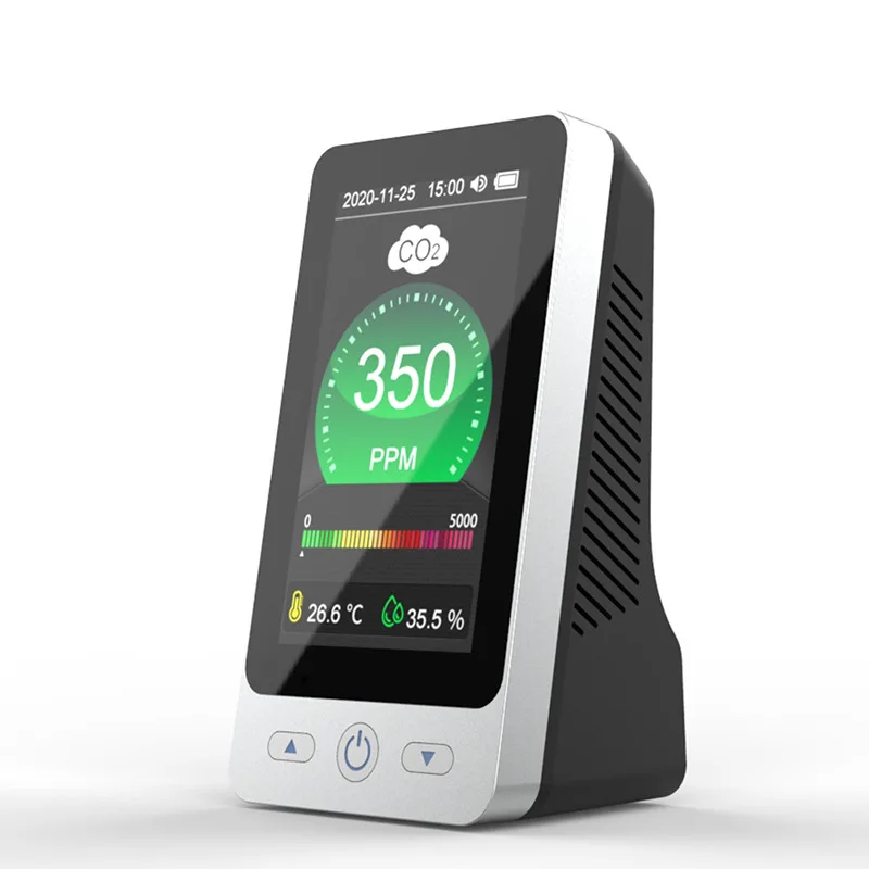 

Air Quality Monitor Air Quality Tester for CO2 Multifunctional Air Gas Detector Temperature and Humidity for Home Office