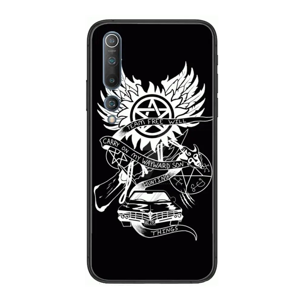 

art amrica sobrenatural Phone Case For xiaomi mi11 5g 10 liti Ultra 9Pro SE 3 8 Note Anime Black Cover Silicone Back Pretty tp
