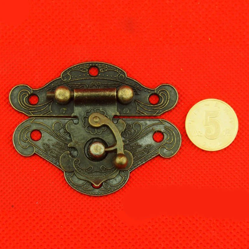 1 шт. Ретро латунный Деревянный чехол с застежкой винтажный стиль декоративная