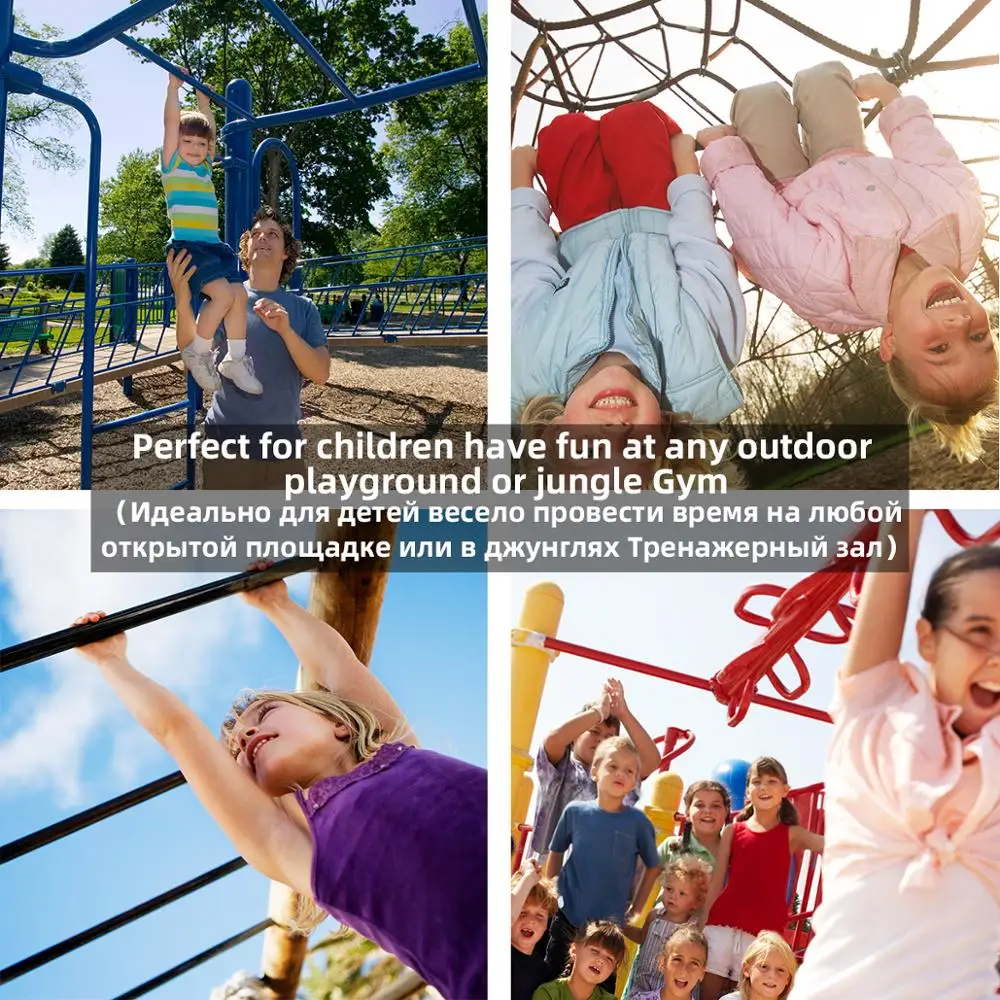 Ниндзя Slackline обезьяны брусья тренажерный препятствия для детей и взрослых