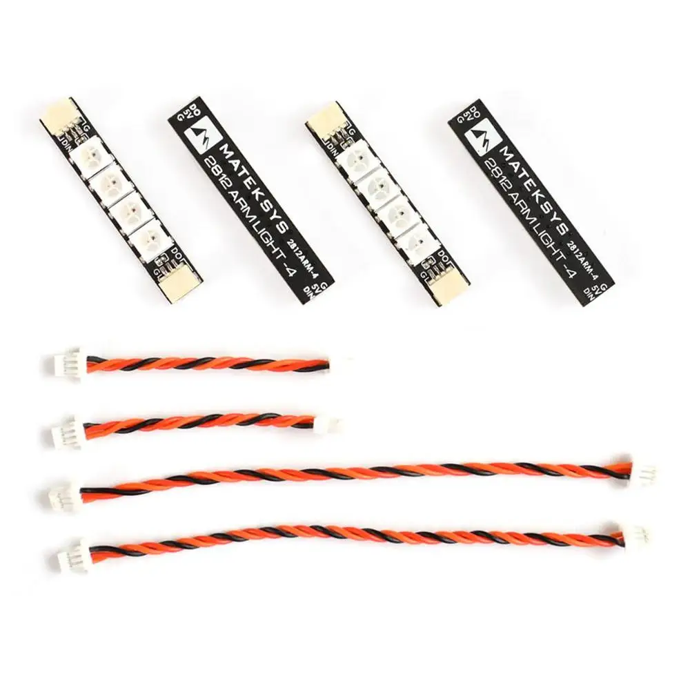 Комплект из 4 предметов Matek System 2812ARM /WS2812ARM 6 5V WS2812 Светодиодные ленты RC ночной