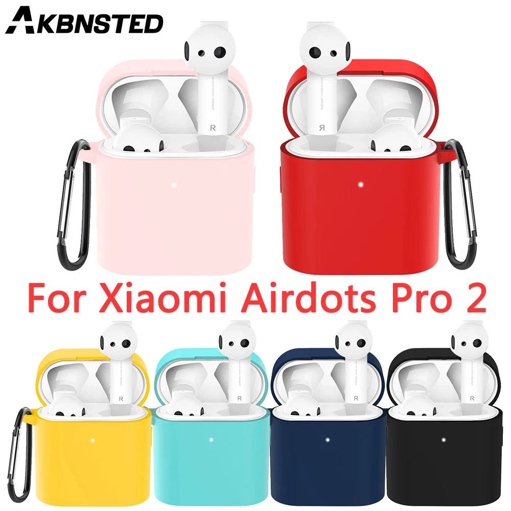 AKBNSTED мягкий силиконовый защитный чехол для Xiaomi Airdots Pro 2 беспроводные Bluetooth