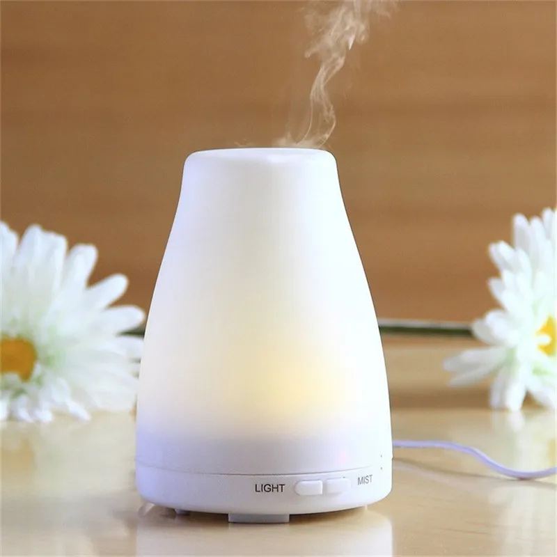 

100ml Humidifier Aroma Diffuser Ultrasonic Mute Essential Oil Diffuser Home Bedroom Air Humidifier EU US AU UK plug