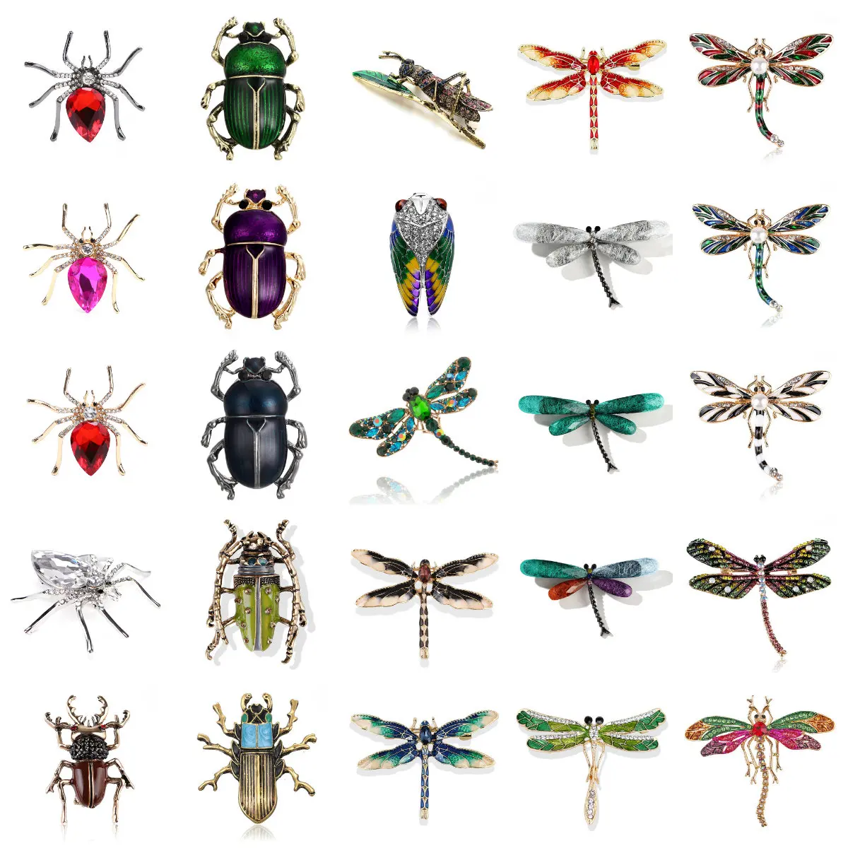 Брошь-насекомое для женщин и мужчин брошь в виде паука ювелирное изделие