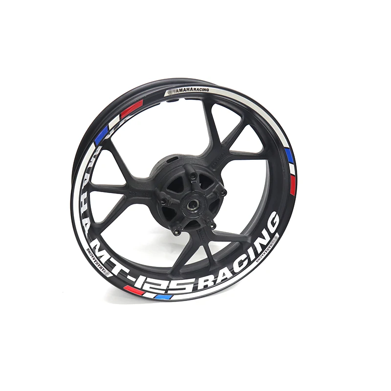 

Motorcycle Wheel Rim Reflective Stickers Moto Auto Decal For Yamaha mt125 MT-125