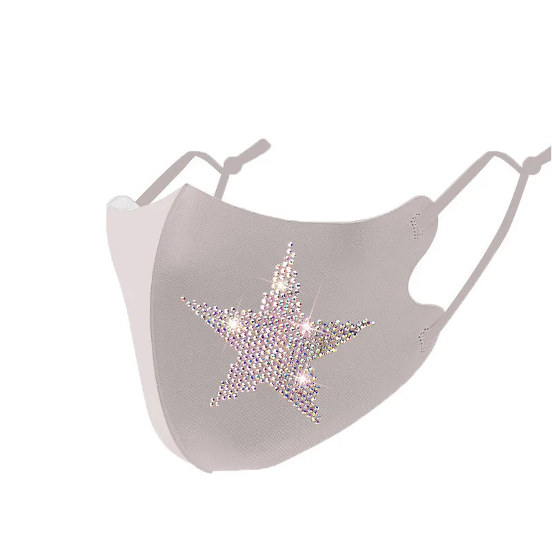 Новые Маски с блестками для женщин маска лица из ледяного шелка роскошная рта