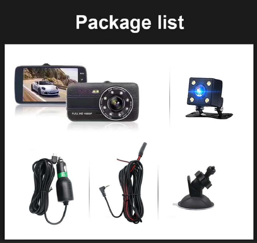 Портативный 4 0 дюймовый ips экран Автомобильный видеорегистратор Full HD 1080P