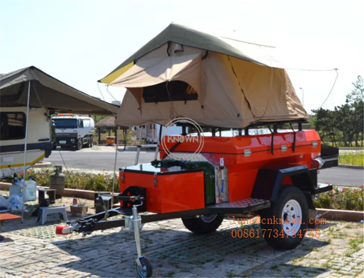 Небольшой складной и задний раздвижной Кемпер 4 1 м трейлер для путешествий