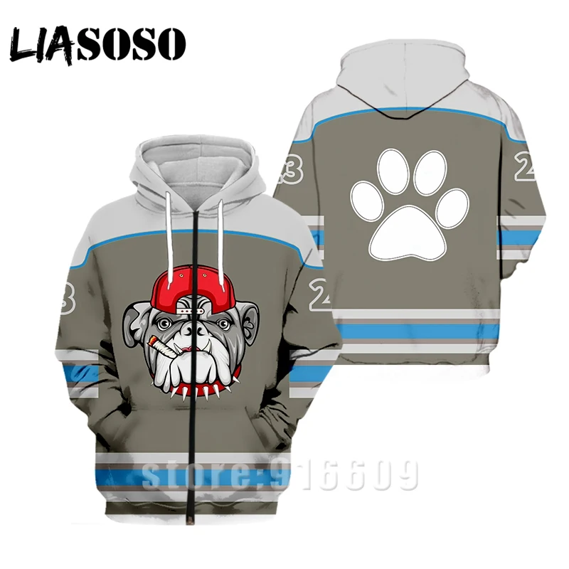 Новинка дизайнерская женская и мужская кофта для косплея с 3D рисунком животных