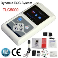contec tlc5000 ecg holter dynamic machine 12 leads 24 hours electrocardiograph recorder analyzer system portable ecg monitor