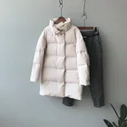 Женское пальто с воротником-стойкой, зимнее, плотное, свободное, 2020