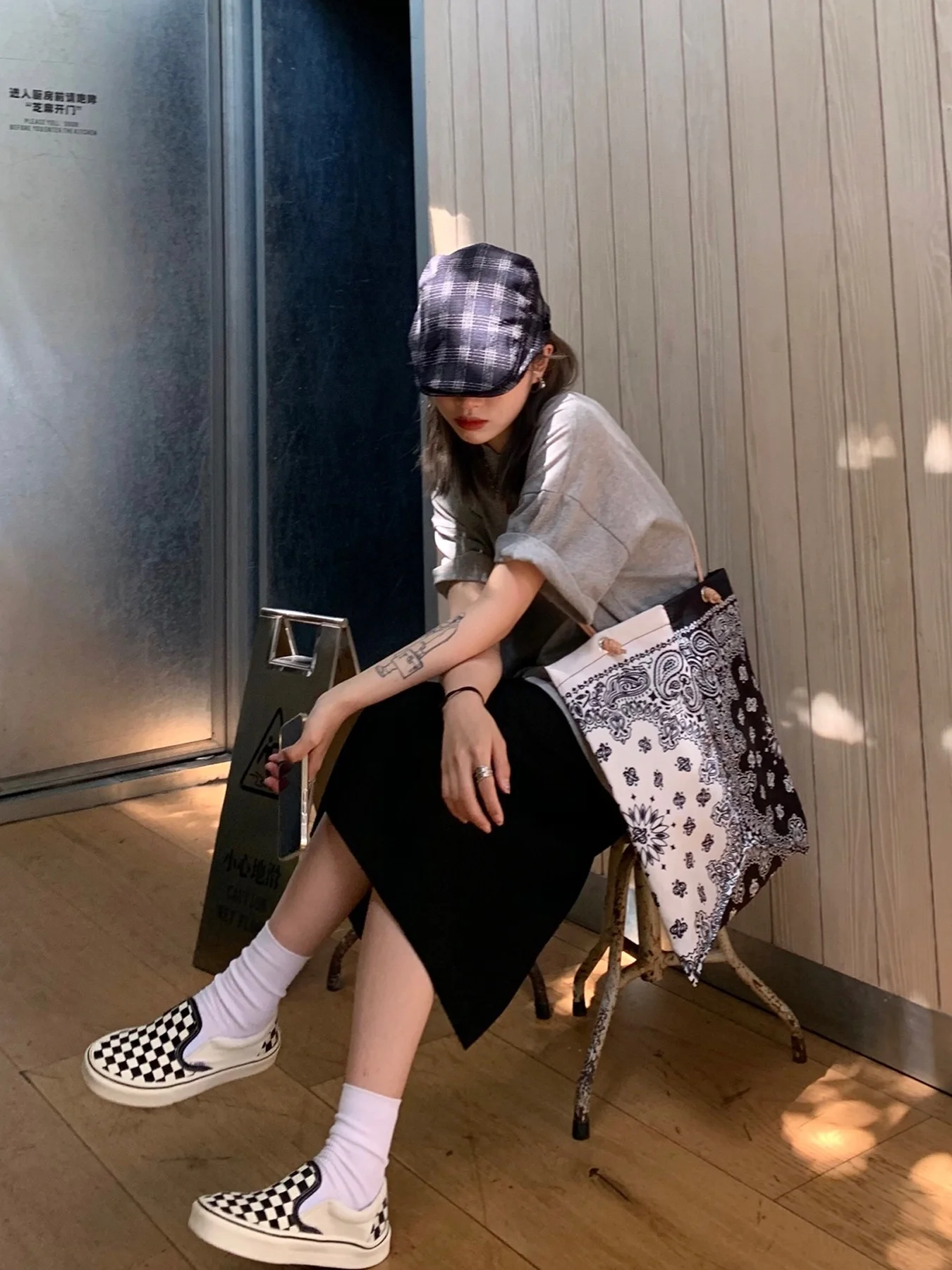 Асимметричная женская футболка с коротким рукавом Новинка лета 2021 универсальный