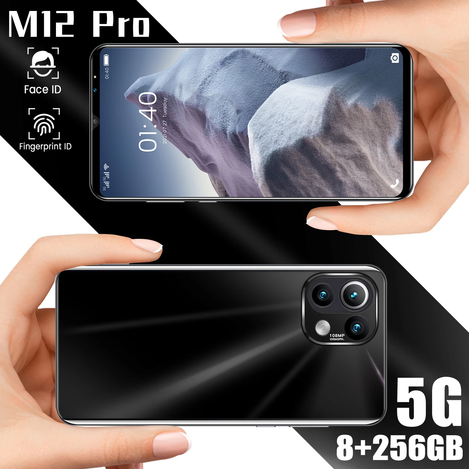 

XIAOM12 Pro 12GB+512GB Dual SIM+Micro SD 6000mAh Cellphones 32+64MP Face Unlock 6.1 Inch 1400*3200 4G 5G Smartphones MTK6889
