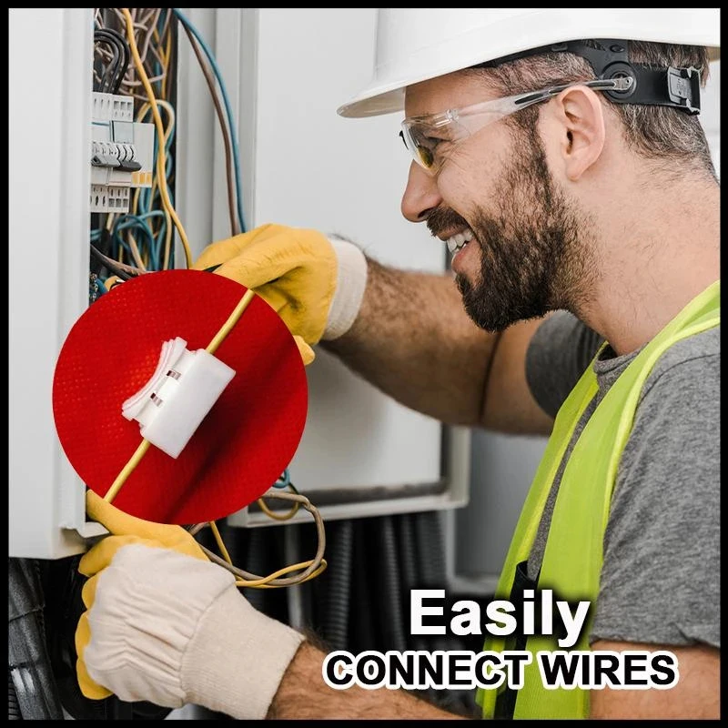 Простой пружинный мгновенный соединитель провода 10 шт. быстрый винтовой