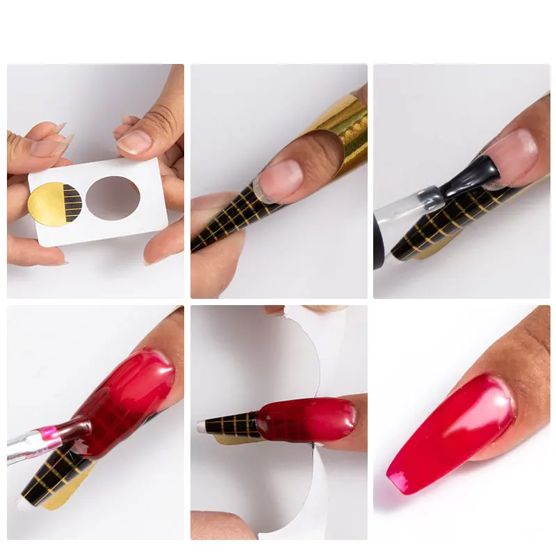 Гель-наклейка для наращивания ногтей SAVILAND самодельные Типсы дизайна полигель