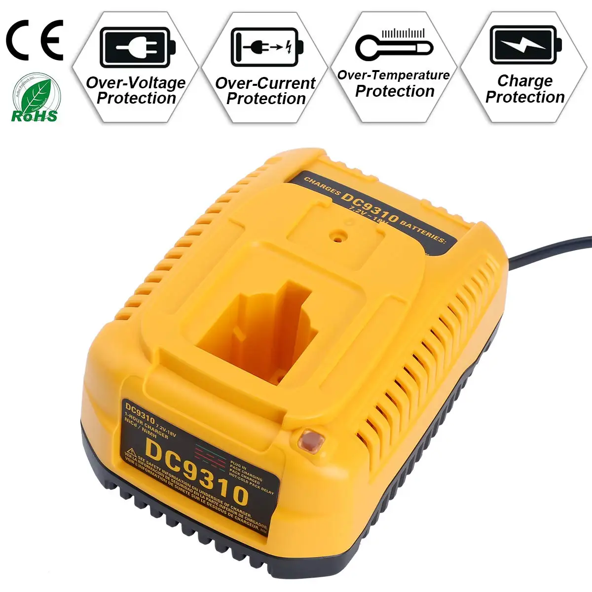 Быстрое зарядное устройство DW9116 DC9320 DC9319 для Dewalt 7 2-18 в XRP NI-CD Ni-MH аккумулятор DC9096
