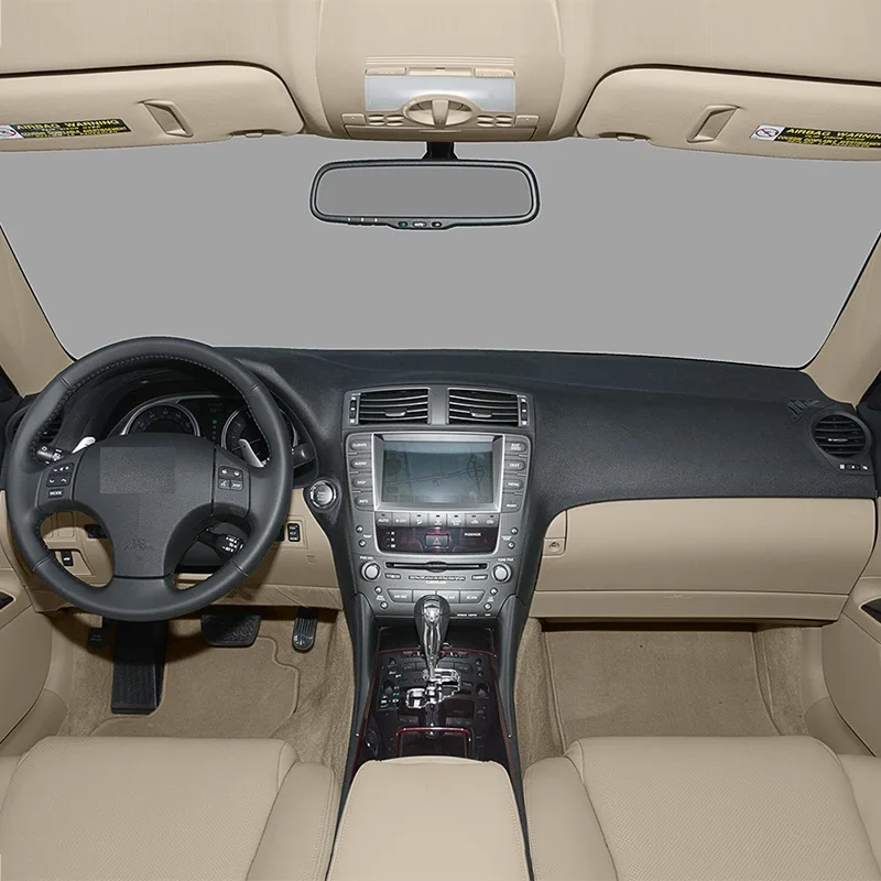 1 шт. кожаный коврик для приборной панели Lexus IS250 IS350 2006 2011|Наклейки на автомобиль| |