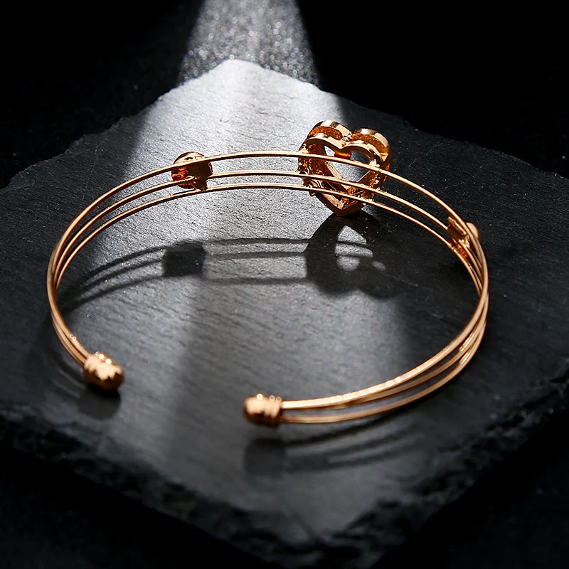 5 шт./компл. полые ювелирное изделие в виде сердца комплект ювелирных изделий