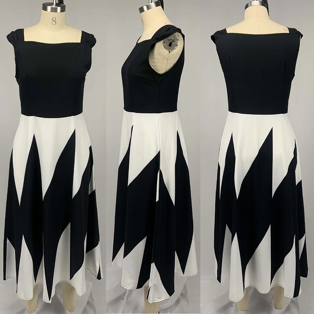 Винтажные летние элегантные вечерние платья средней длины в африканском стиле