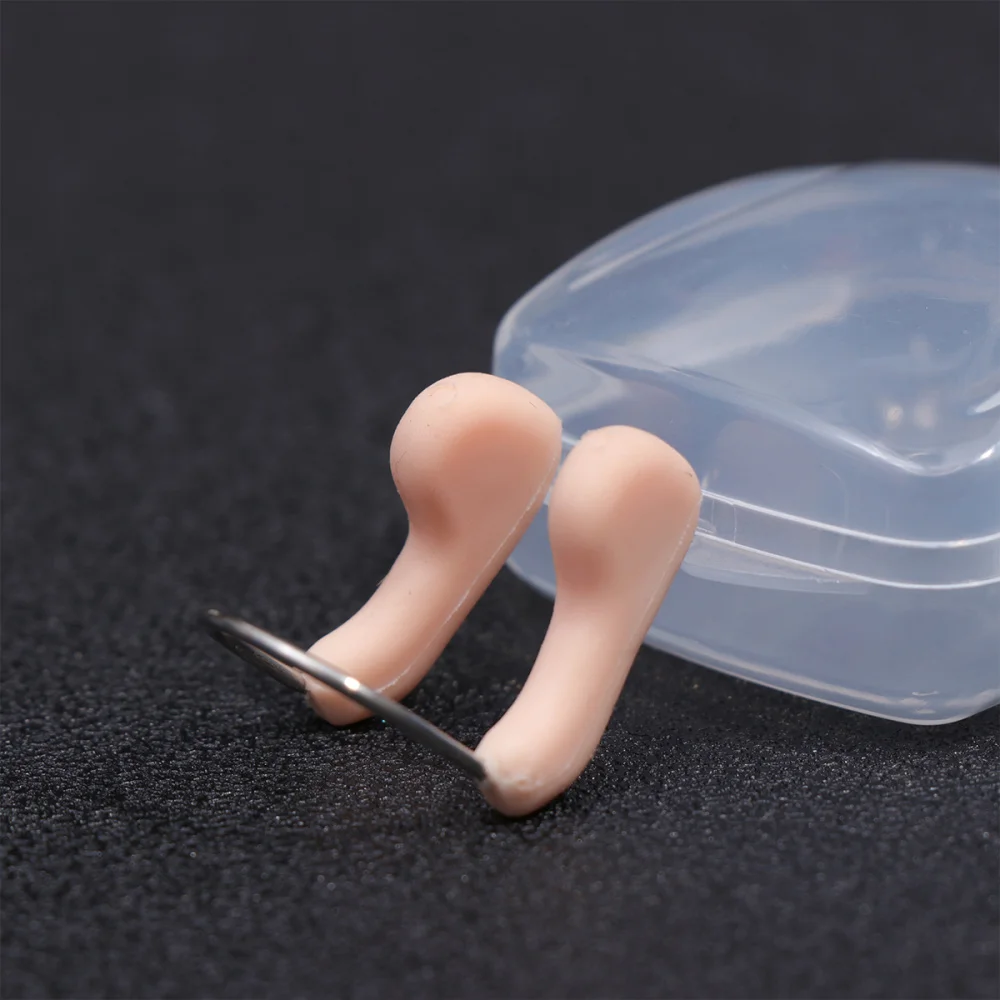 

6PCS Waterproof Swimming Nose Clip Anti-choking Professional Swimming Wire Nose Clip Underwater Nose Protection (Fleshcolor)