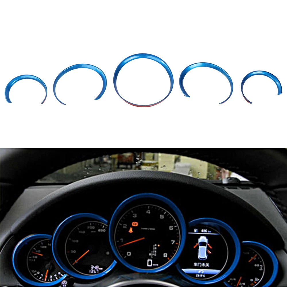 5 шт. декоративные кольца для приборной панели Porsche Cayenne 2011-2016 Panamera 2010-2015 |