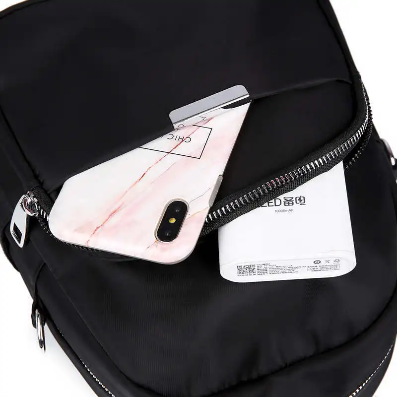 Женские рюкзаки в Корейском стиле классические черные консервативном для