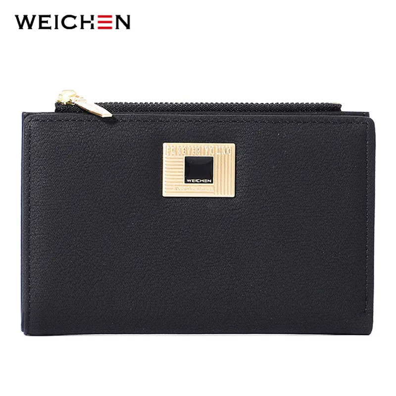 Кошелек WEICHEN с геометрическим элементом стандартный женский кошелек на молнии