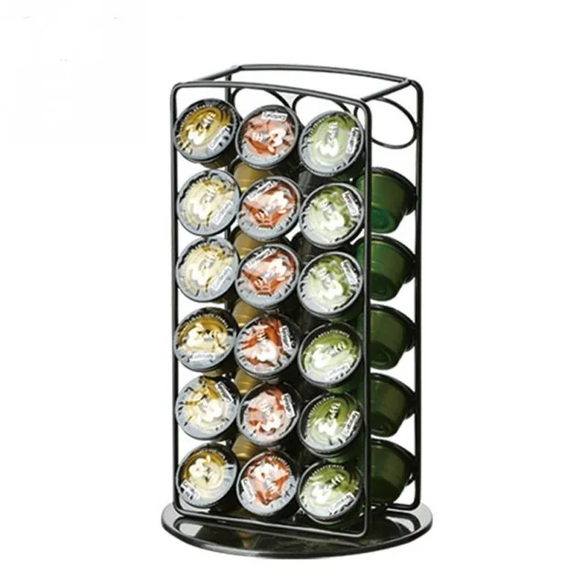 Металлический держатель для кофейных капсул вращающаяся стойка железное
