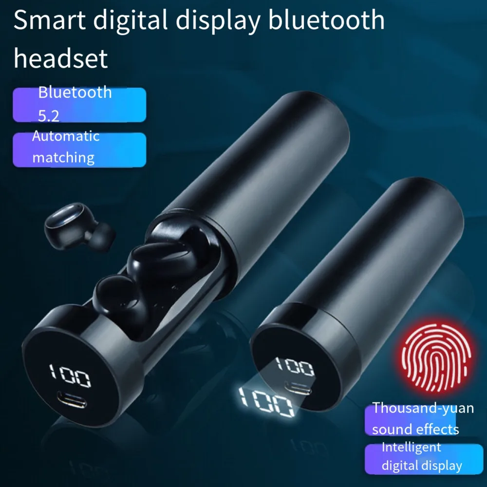 

Bluetooth-наушники, беспроводные наушники с микрофоном, спортивные водонепроницаемые беспроводные наушники с сенсорным управлением