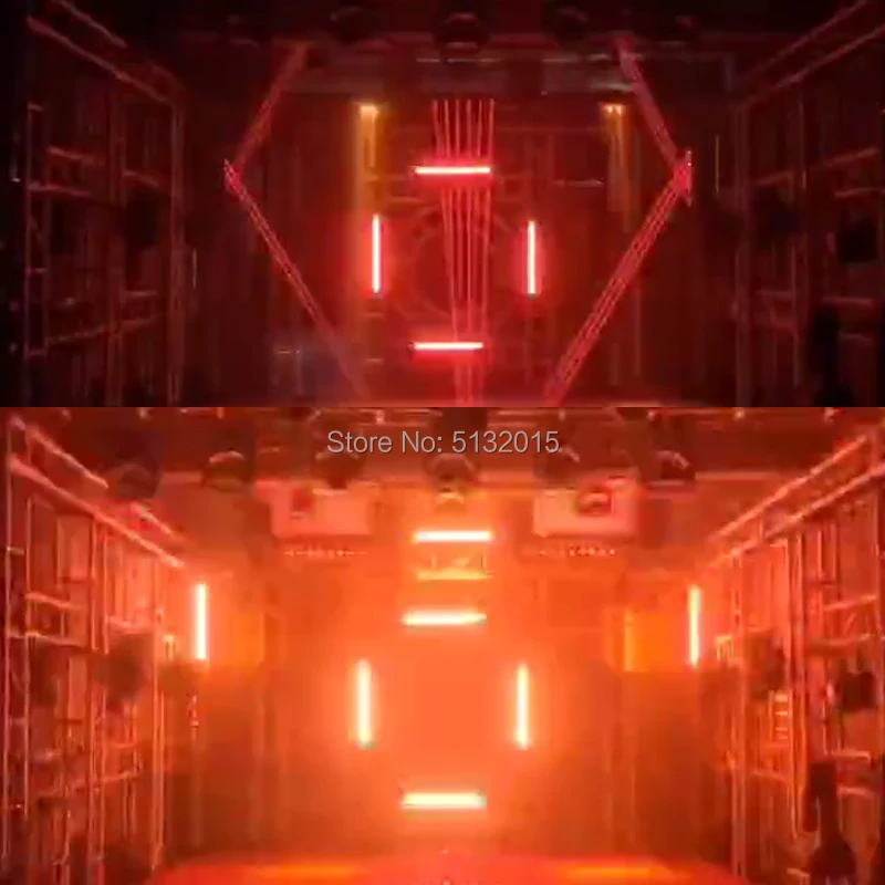 Новинка 4 шт./лот 200 Вт красный лазерный луч для мытья клубов свадебных шоу