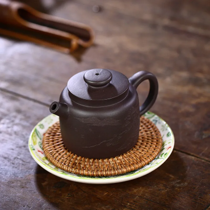 

240cc Yixing Original Mine Old Purple Clay Zisha Teapot Collection Tea And Play All Handmade Household Gong Fu Gift Teaset