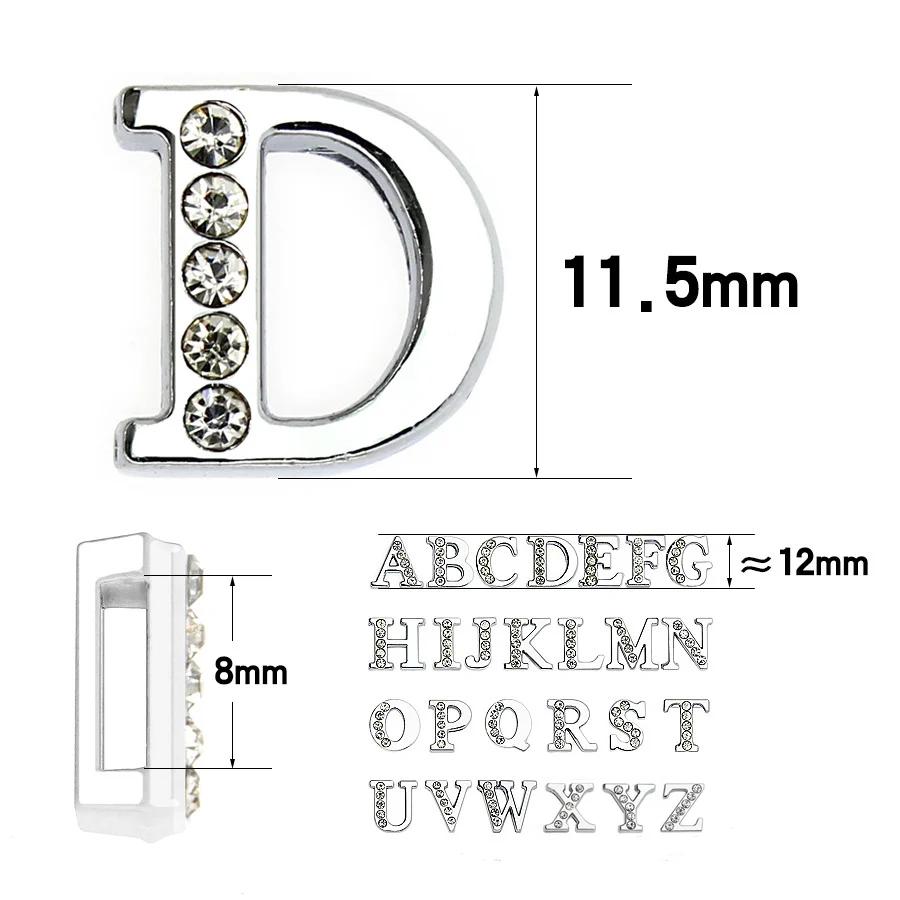 Серебряные подвески буквы выложенные кристаллами алфавита ползунок подходит