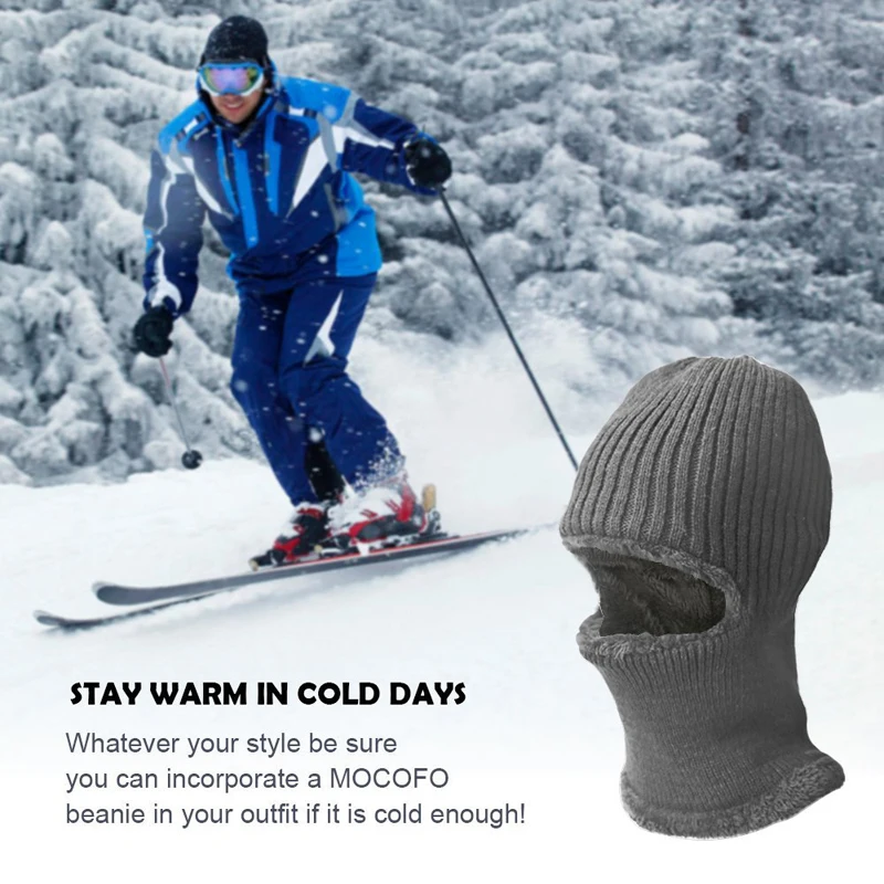 1Pcs BYEPAIN Winter Face Mask 3-in-1 Cold Weather Beanie with Flexible Neck Guard for Outdoor Sports Cycling Motorcycle Ski | Красота и