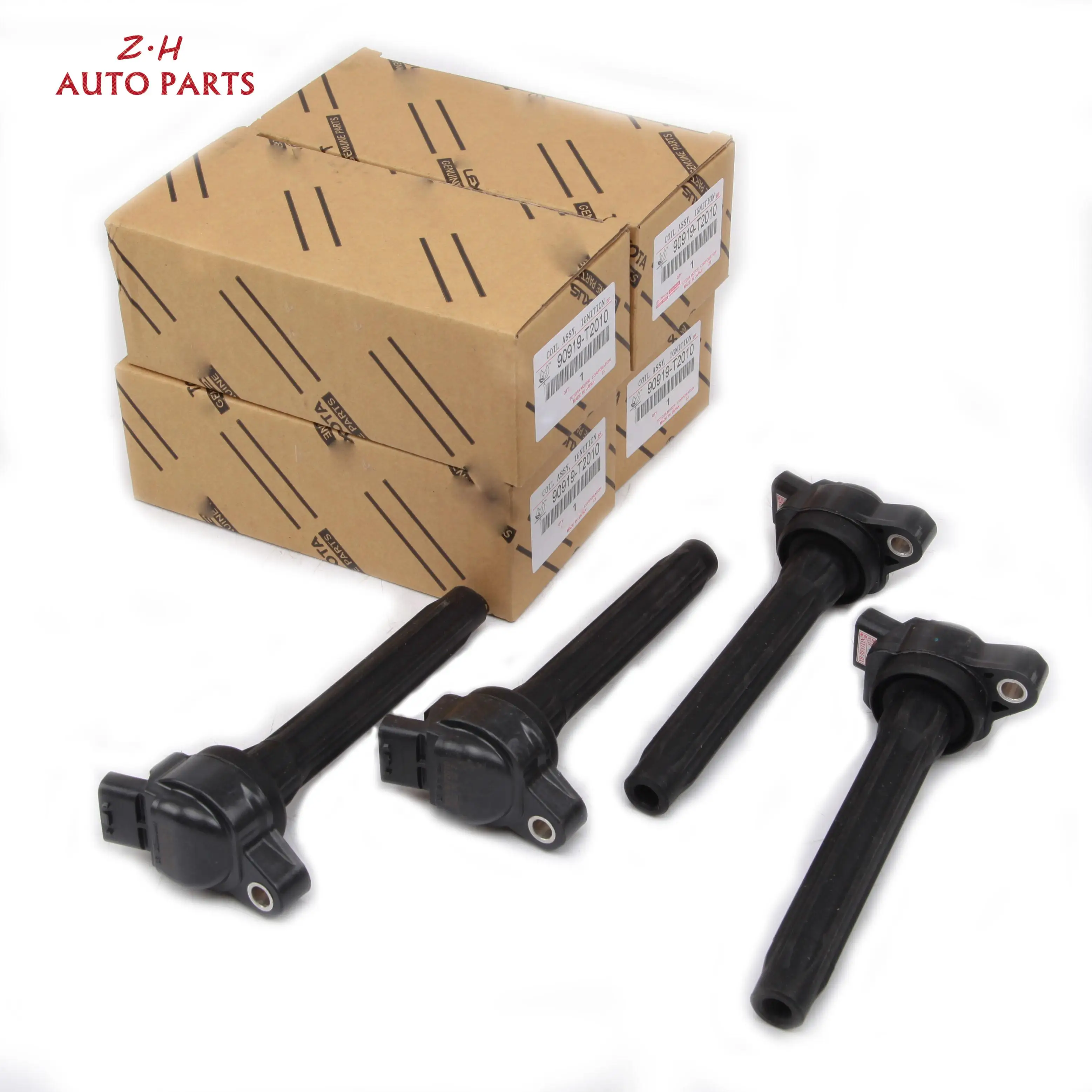 

4Pcs Ignition Coil For Toyota Sienna Camry Highlander 2017-2018 3.5L V6 90919-02280 90919-A2013 Auto Ignition System Coil