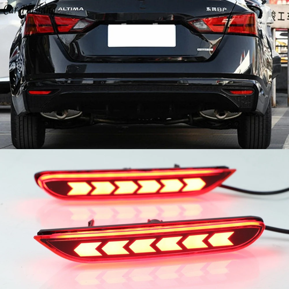 1 пара многофункциональный автомобильный Светодиодный отражатель задний