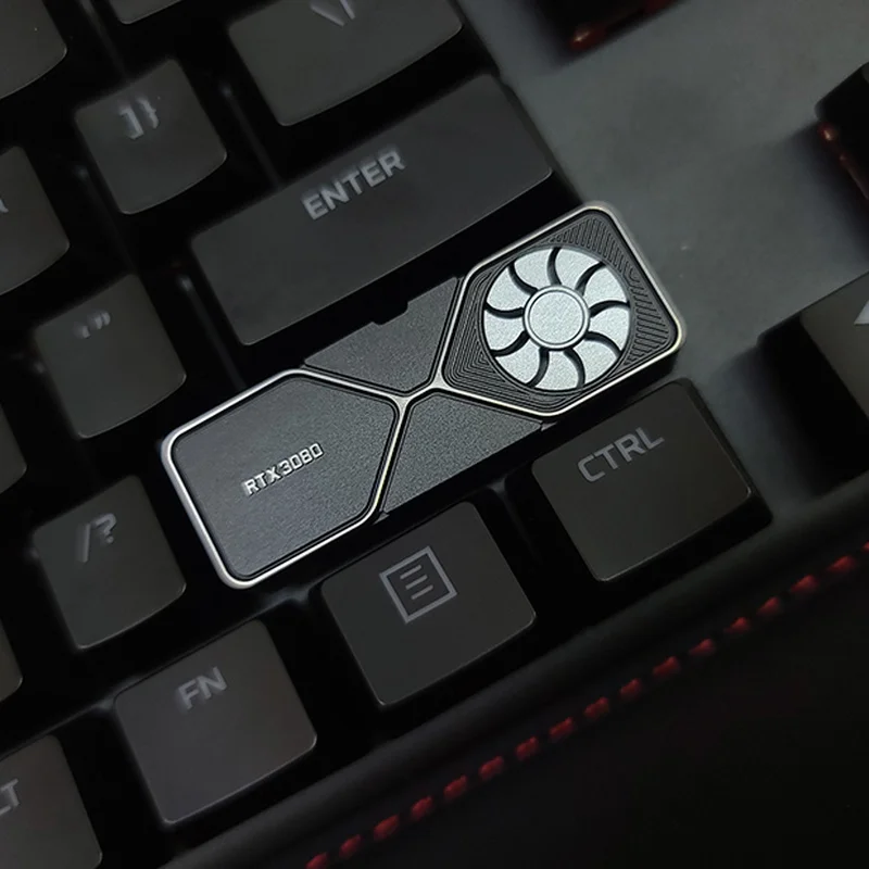 Персонализированный кейкап графической карты RTX3080 размером 2,75u может использоваться для правой SHIFT клавиши на механической клавиатуре.