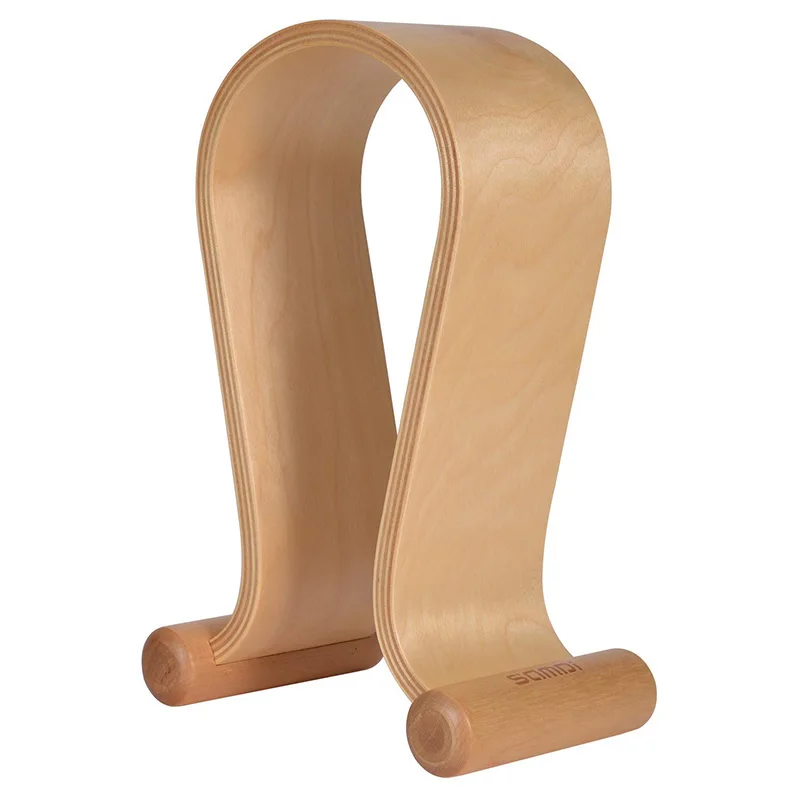 

Samdi Walnut Birch Wooden Gaming Headset Stand Holder For Laptop Desktop Smartphone Headphone Stand Holder Hanger Practical