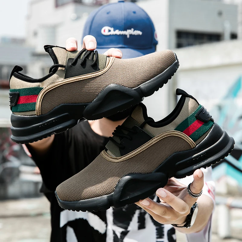 Кроссовки ультра-светильник сетчатая Мужская обувь большой размер 39-46