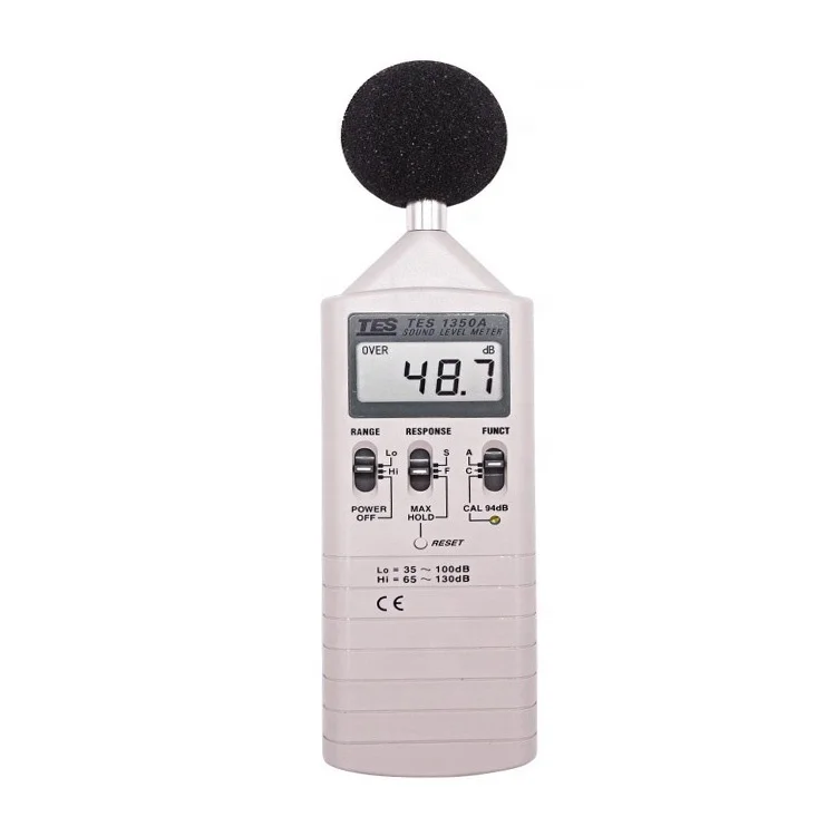 

TES-1350A Noise Meter Frequency Response 30~130dB Sound Level Meter