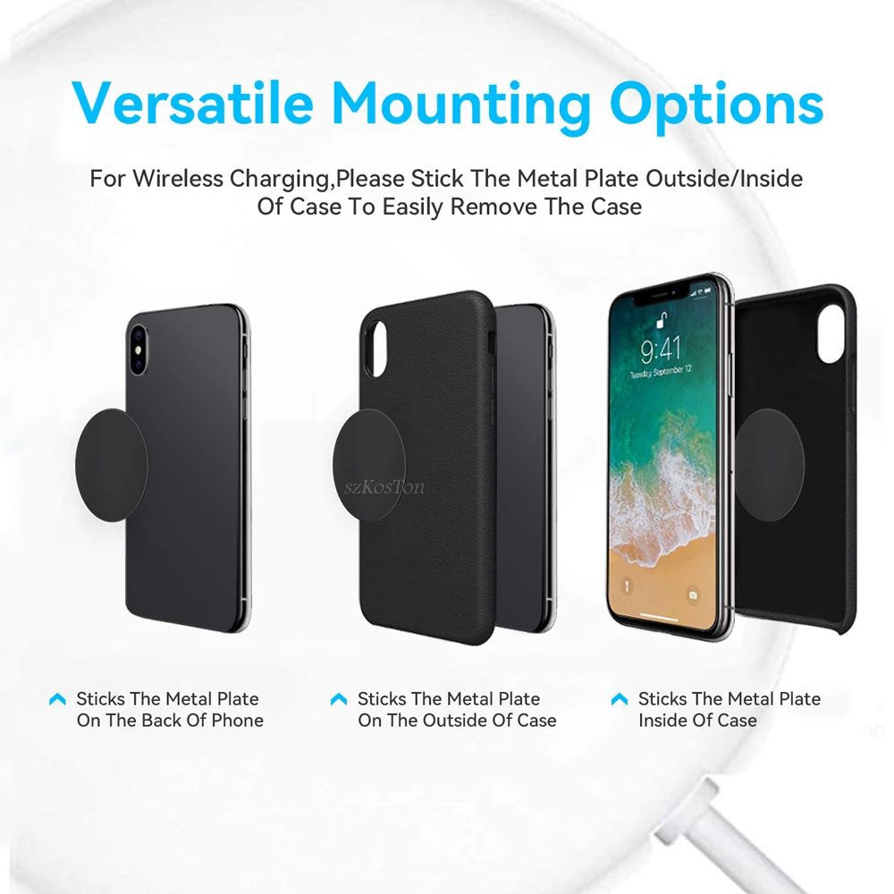 car magnet for phone holder desk metal phone magnetic sticker mobile stand mobile phone plate holder universal car mount support free global shipping