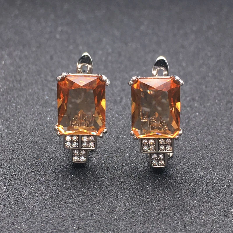 Серьги FFGems с зултанитом женские Изящные Ювелирные украшения из серебра 925 пробы