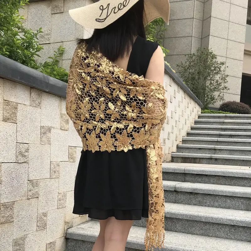 Женская свадебная накидка с блестками золотистая серебристая красная для