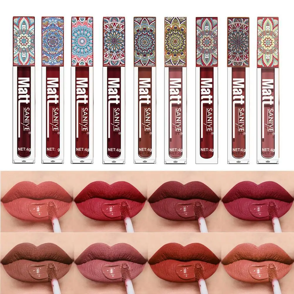 

13 Colors Matte Lip Gloss Lasting Matte Lipstick For Lips Waterproof Lip Tint Cosmetics Female Makeup Lip Glaze Makeup