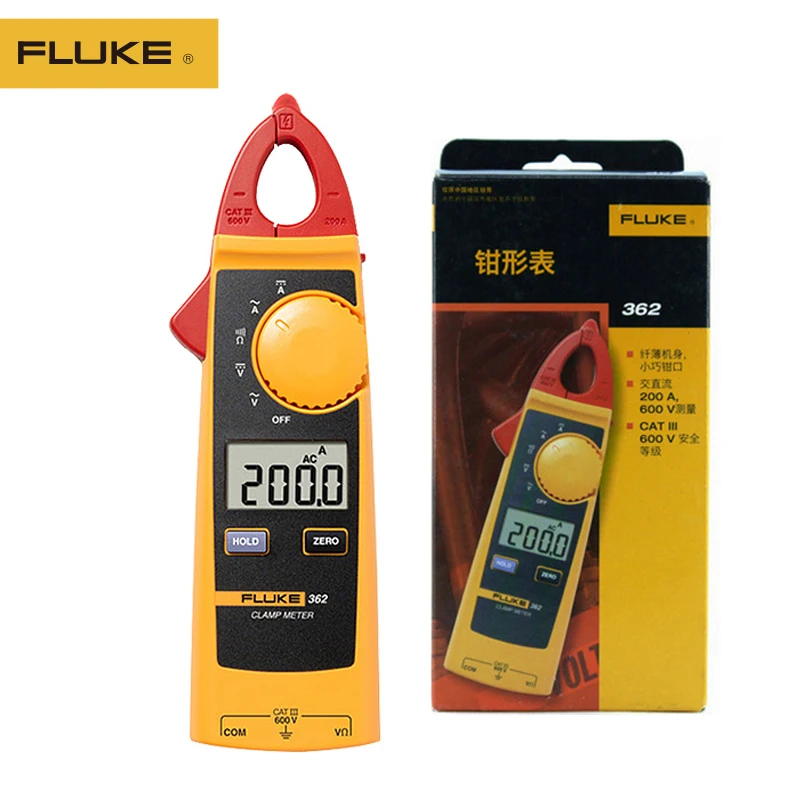 Оригинальный Fluke 362 AC и DC зажим Высокоточный универсальный для амперметра