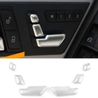 Для Mercedes Benz C E GL GLA CLS ML Class W212 W218 X166 Серебристая хромированная кнопка регулировки сиденья крышка переключателя отделка